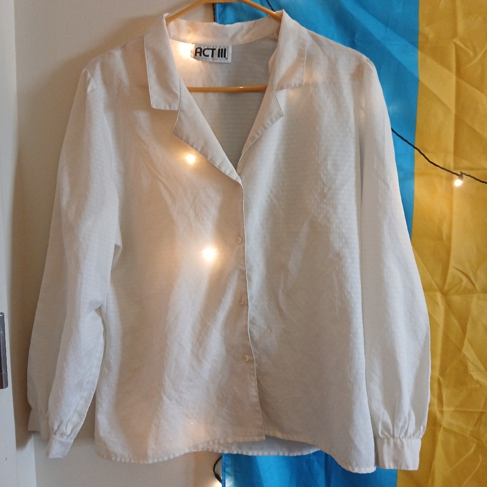 White Women's Large Blouse